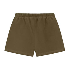 Essentials Fear of God Soccer Shorts Tee Olive