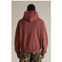 Fear of God Essentials Crimson Heavy Fleece Hoodie