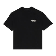 Fear of God Essentials Jersey Crewneck Tee Black White